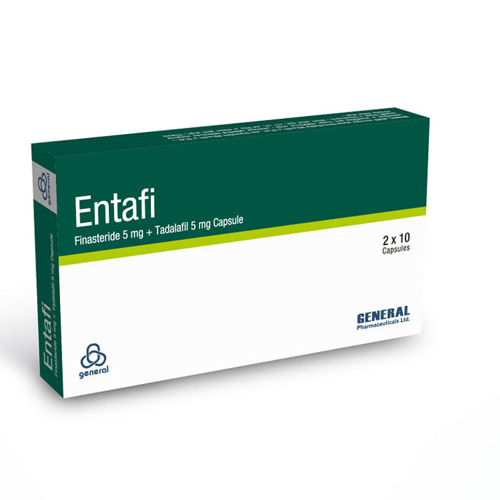 Entafi Capsule, Finasteride + Tadalafil 5 mg+5 mg