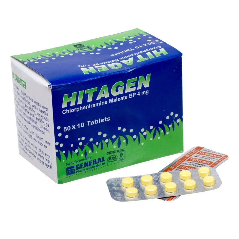 Hitagen Tablet(1 strip), Chlorpheniramine Maleate 4 mg