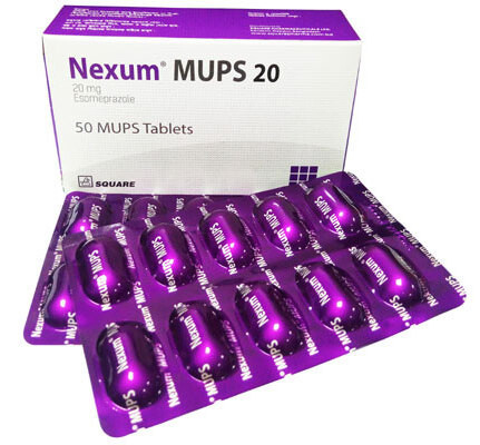 Nexum MUPS MUPS Tablet, Esomeprazole 20 mg