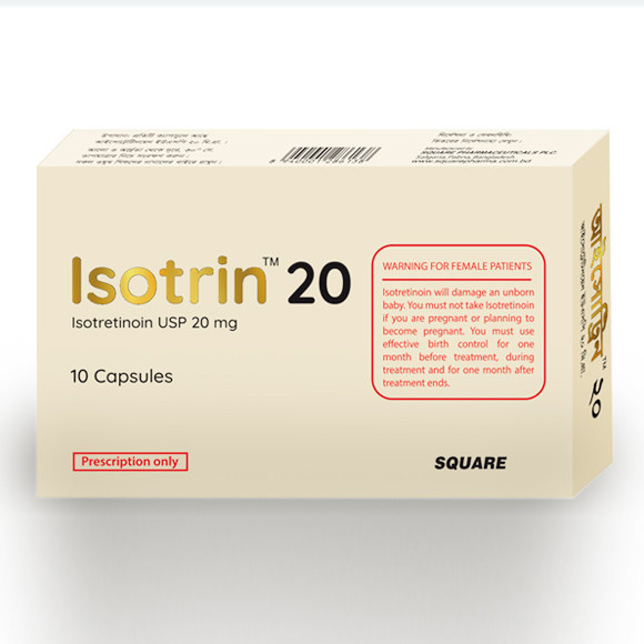 Isotrin Capsule, Isotretinoin 20 mg