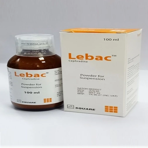 Lebac Powder for Suspension 100ml, Cephradine 125 mg/5 ml