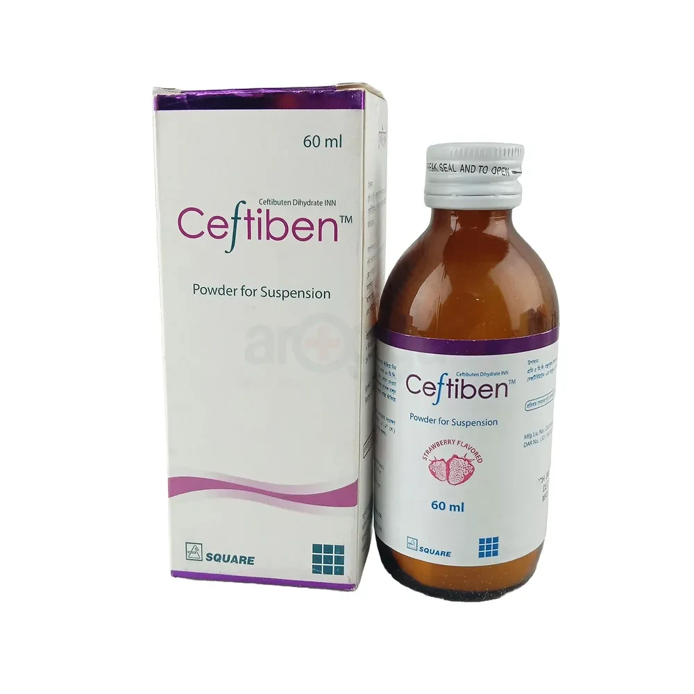 Ceftiben Powder for Suspension 60ml,Ceftibuten Dihydrate 90 mg/5 ml