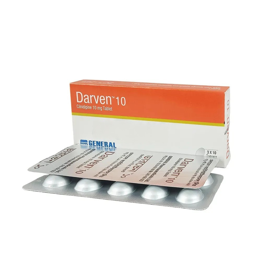 Darven Tablet, Cilnidipine 10 mg