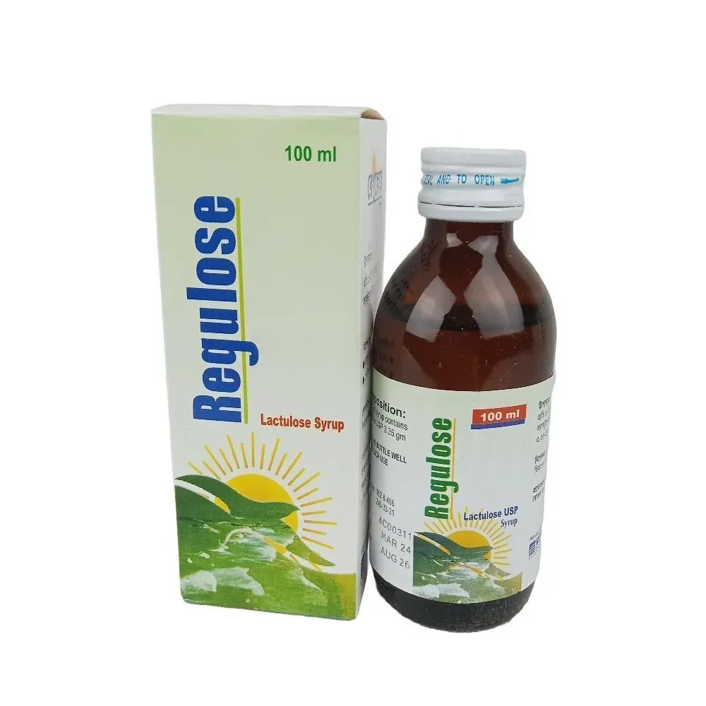 Regulose Oral Solution 100 ml bottle, Lactulose 3.35 gm/5 ml
