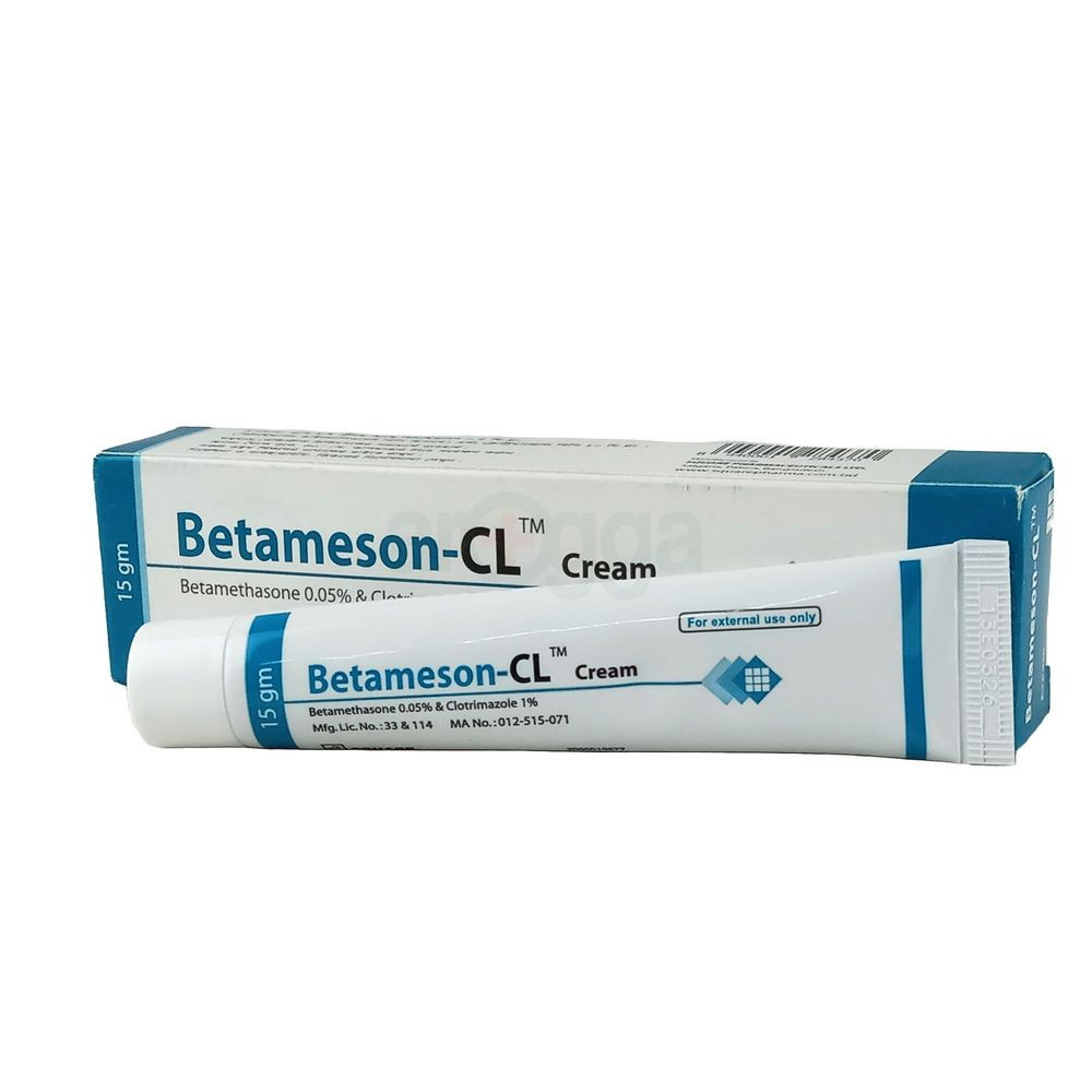 Betameson-CL Cream,  Betamethasone + Clotrimazole 0.05%+1%, 15 gm tube