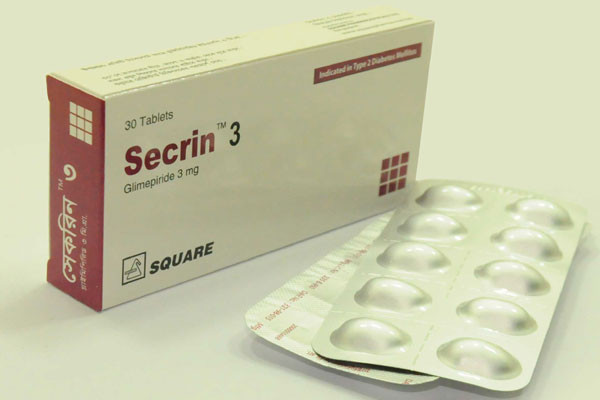 Secrin Tablet, Glimepiride 3 mg