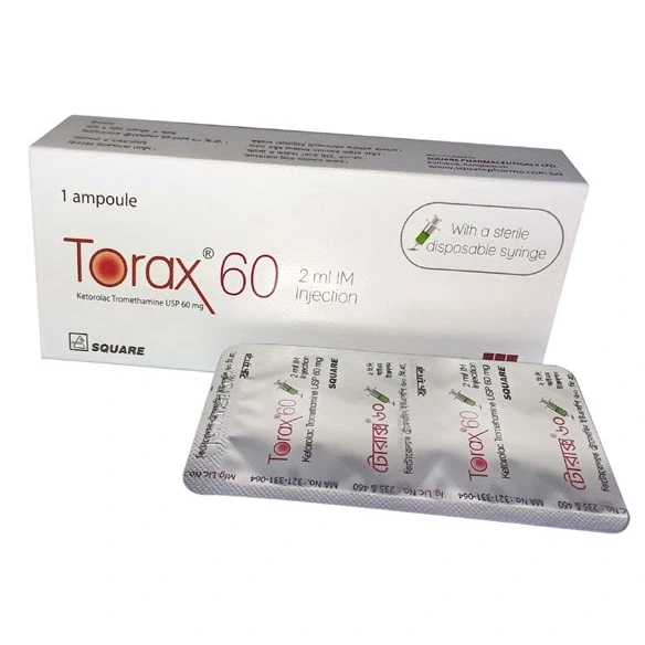 Torax IM/IV Injection, Ketorolac Tromethamine 60 mg/2 ml