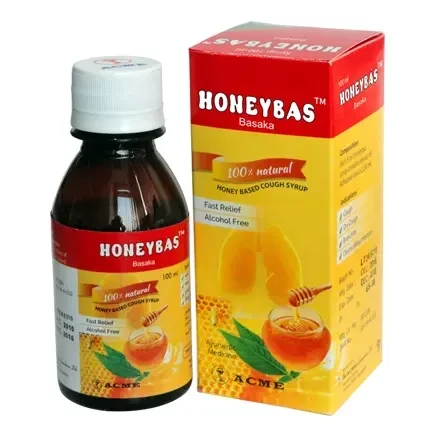 Honeybas Syrup 100 ml bottle, Herbal cough syrup [Vasakarista]
