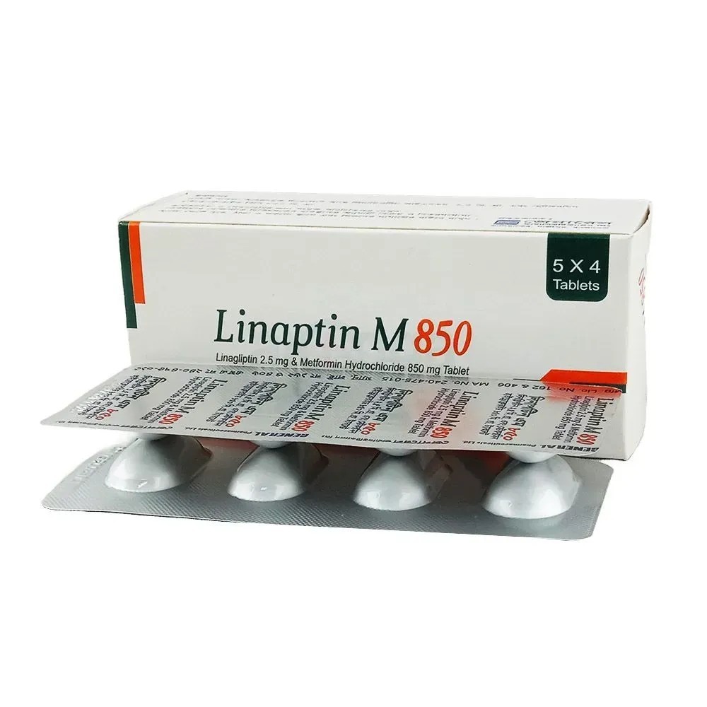 Linaptin M Tablet, Linagliptin + Metformin Hydrochloride 2.5 mg+850 mg