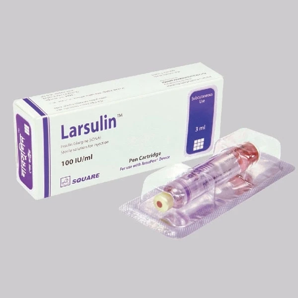 Larsulin SC Injection 3ml cartridge,Insulin Glargine 100 IU/ml