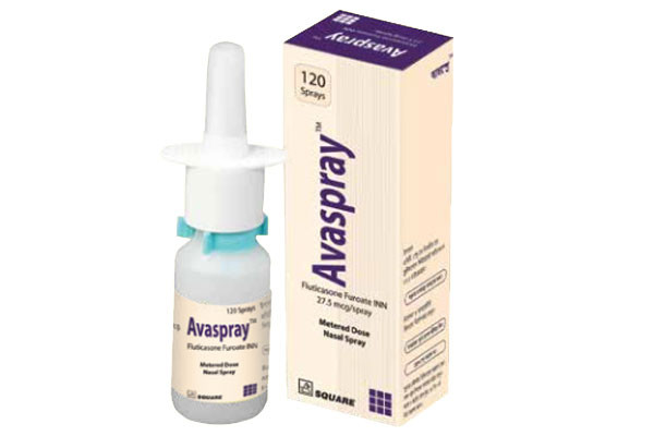 Avaspray Nasal Spray , Fluticasone Furoate 27.5 mcg/spray, 120 metered sprays