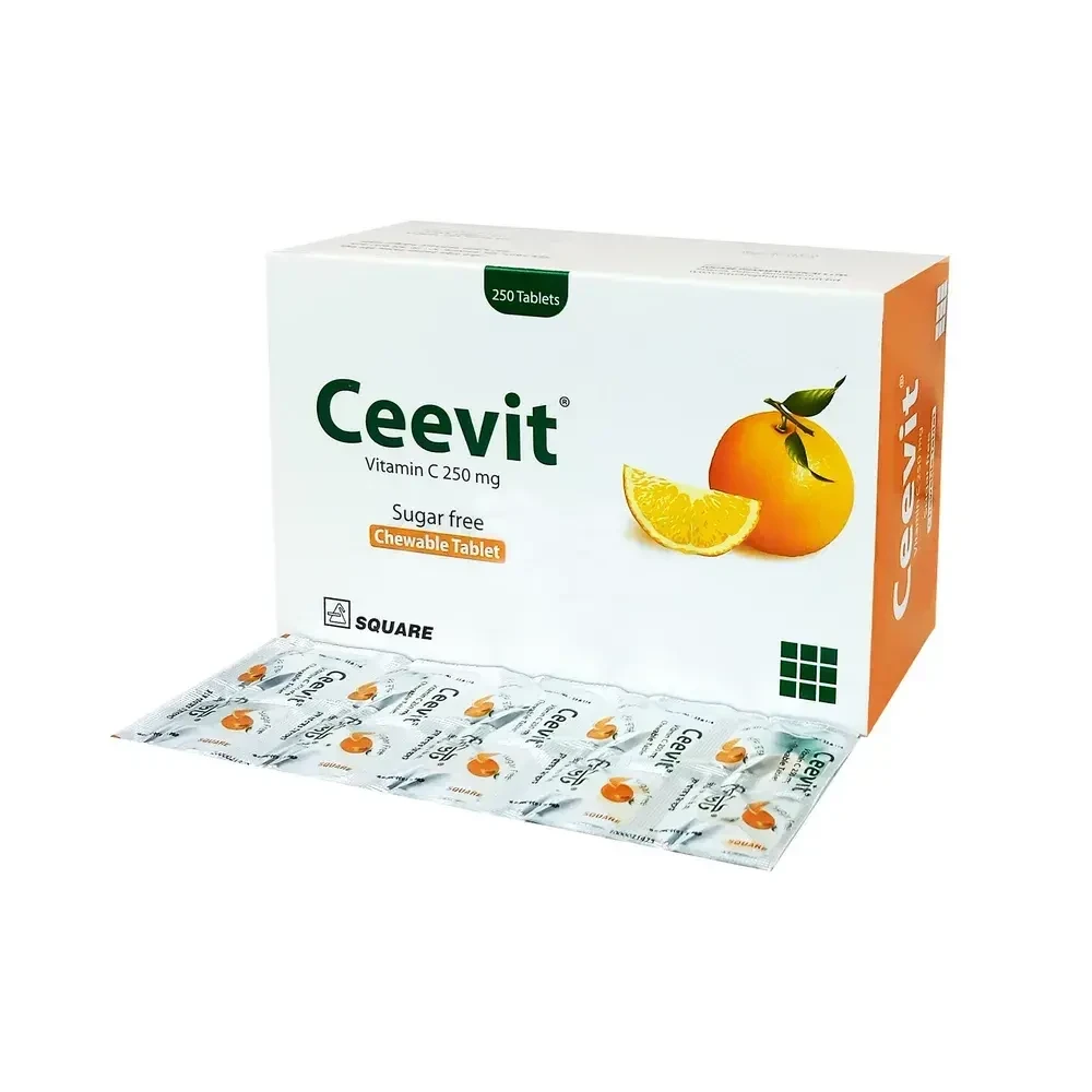 Ceevit Chewable Tablet, Vitamin C [Ascorbic acid] 250 mg