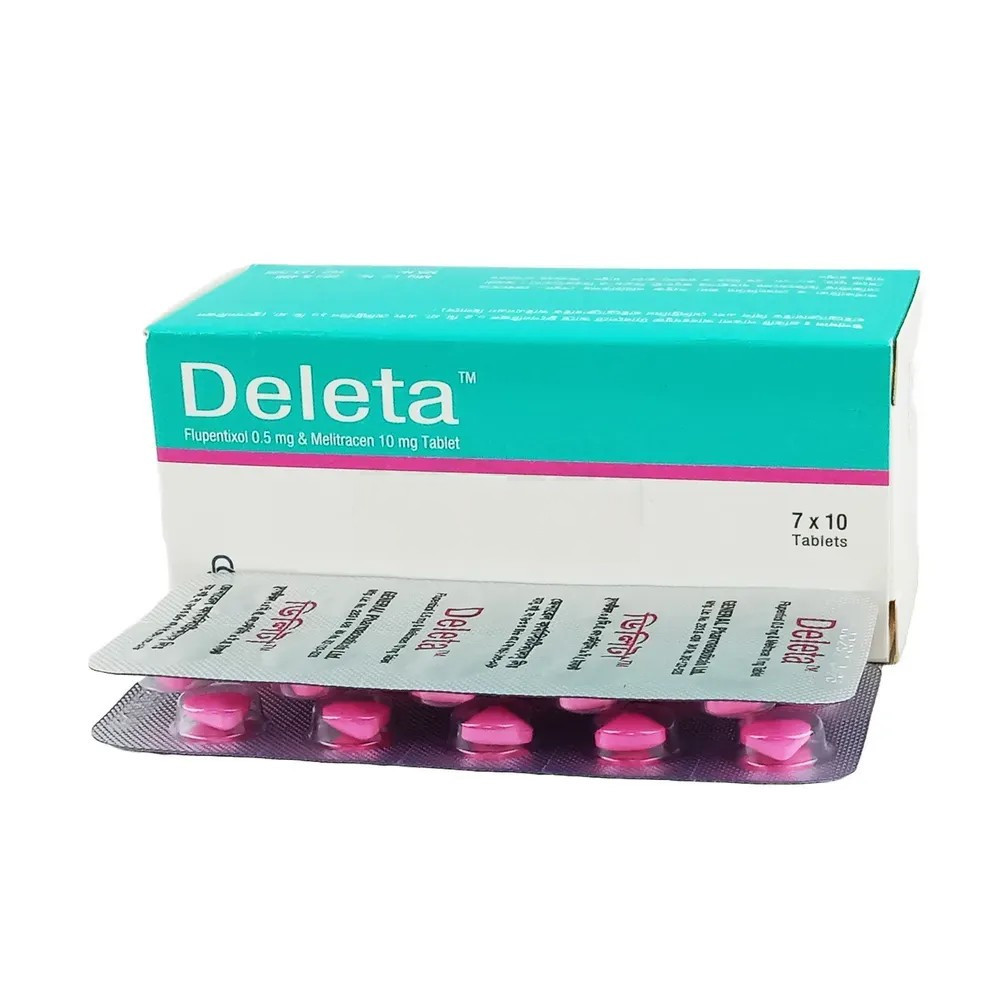 Deleta Tablet, Flupentixol + Melitracen 0.5 mg+10 mg