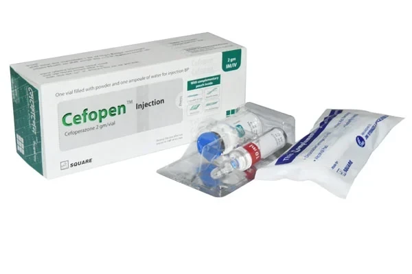 Cefopen IM/IV Injection, Cefoperazone Sodium 2 gm/vial