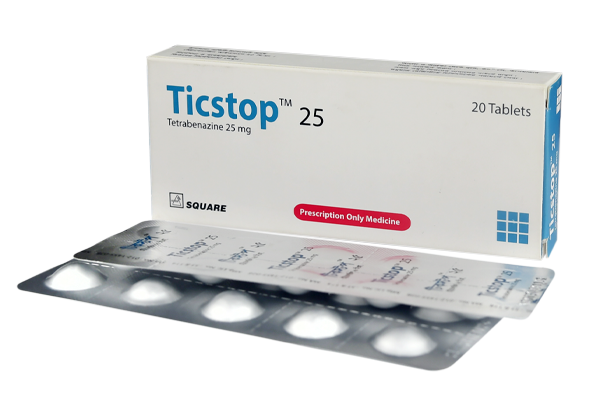 Ticstop Tablet, Tetrabenazine 25 mg