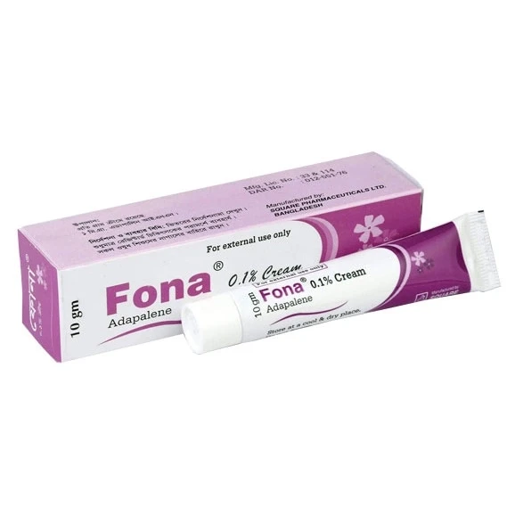 Fona Cream 10gm Tube, Adapalene 0.1%