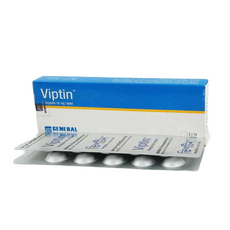 Viptin Tablet, Vildagliptin 50 mg