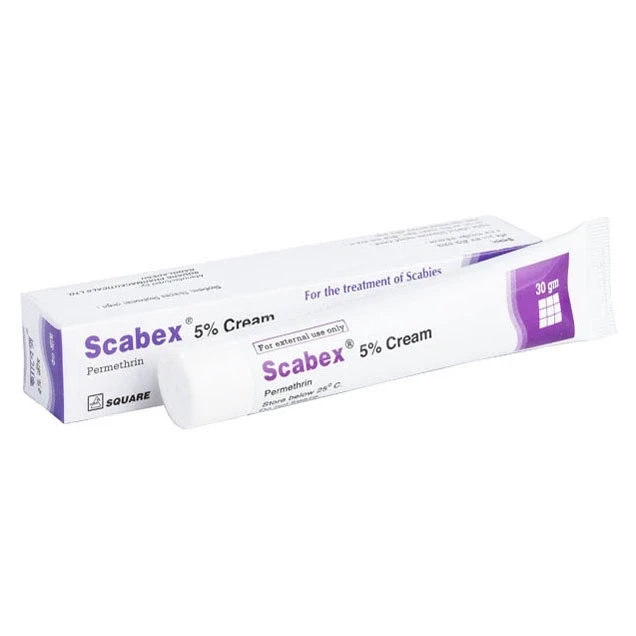 Scabex Cream 30gm tube, Permethrin 5% w/w