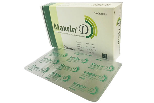 Maxrin D Capsule Tamsulosin Hydrochloride + Dutasteride 0.4 mg+0.5 mg